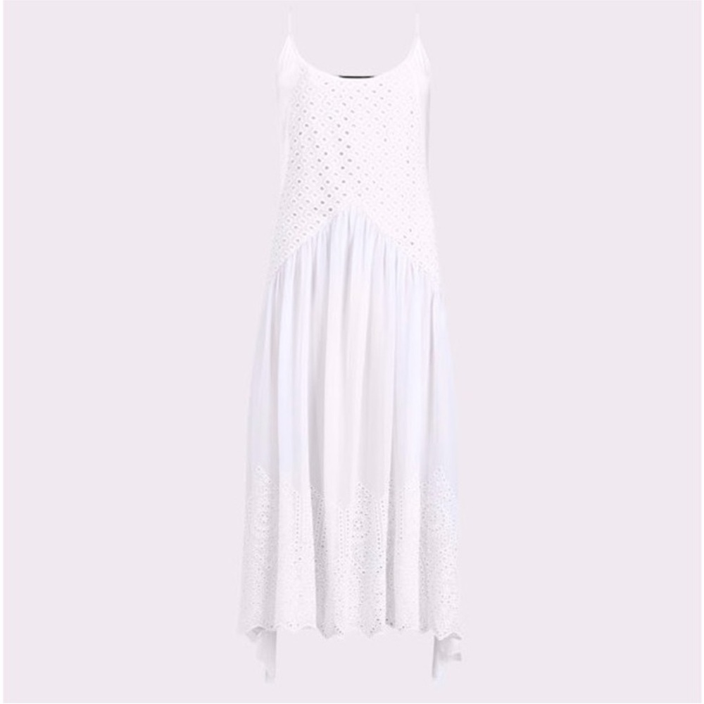 All Saints: Medina Dress; Color: Chalk White
